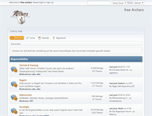 Tablet Screenshot of free-archers.de